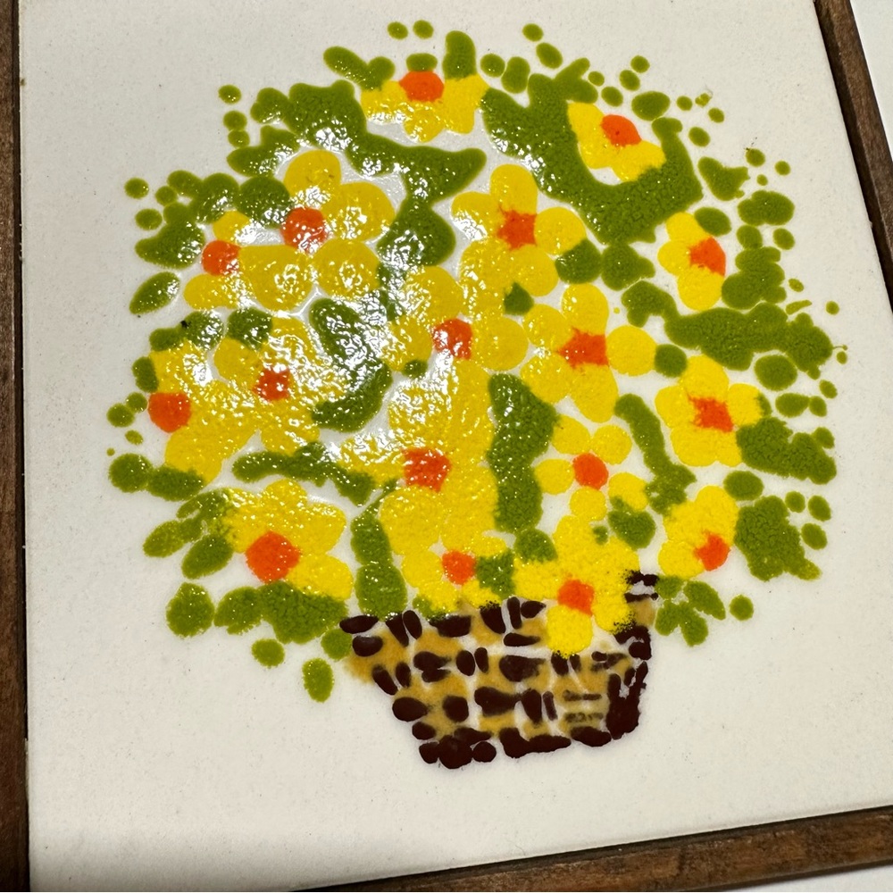 Hand Crafted Tile Trivet - Picture 3 of 4